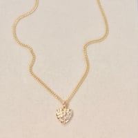 Image 2 of (S) Heart Nugget Necklace