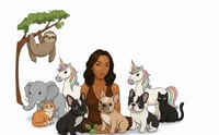 Image 1 of animal decals 