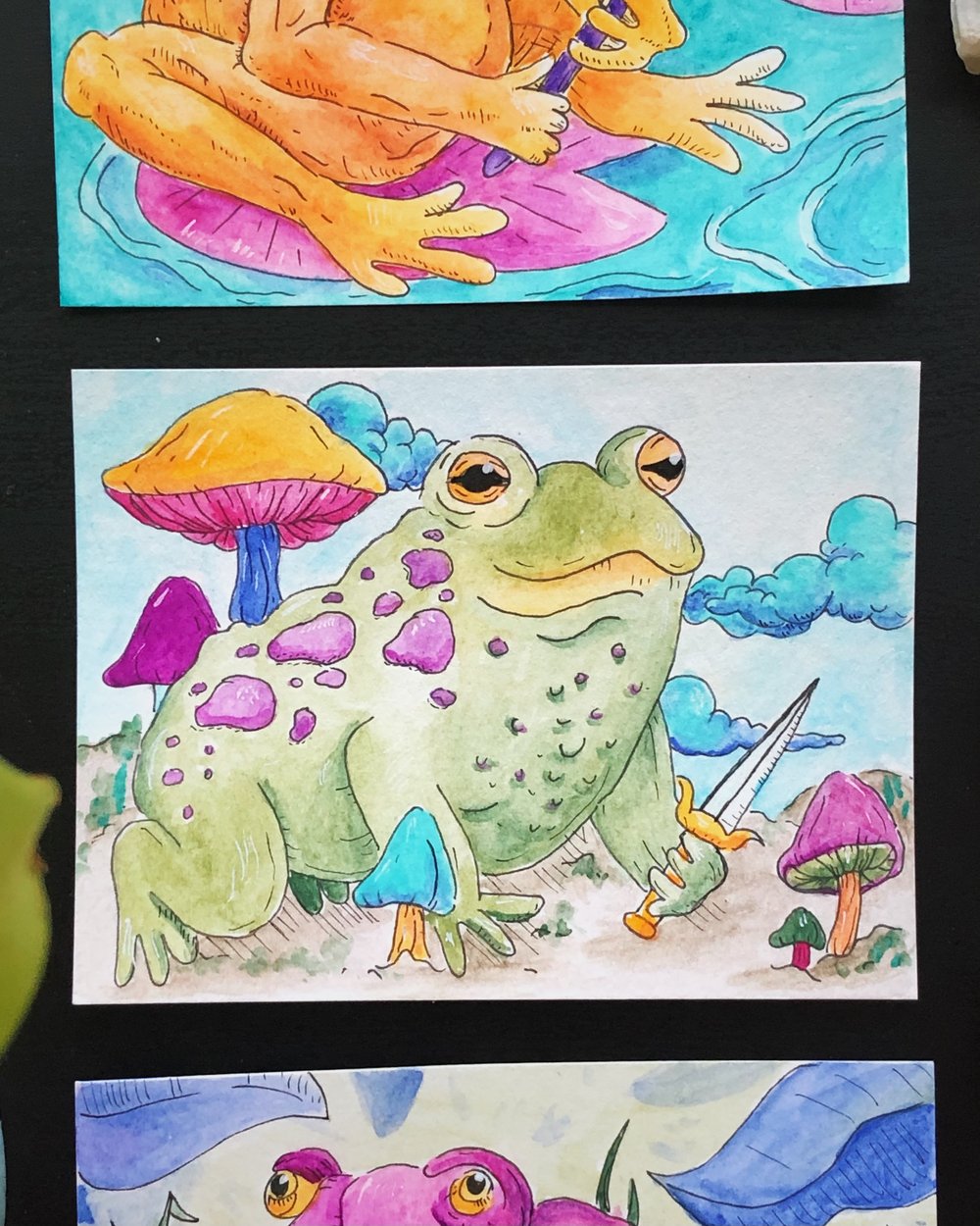 Image of Toads With Threatening Auras