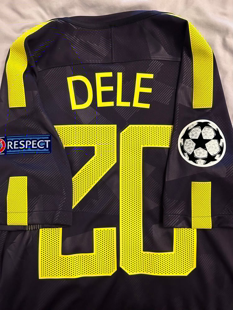 Image of Tottenham Hotspur “DELE 20” 2017/18 Third Shirt + UCL patches  (S)