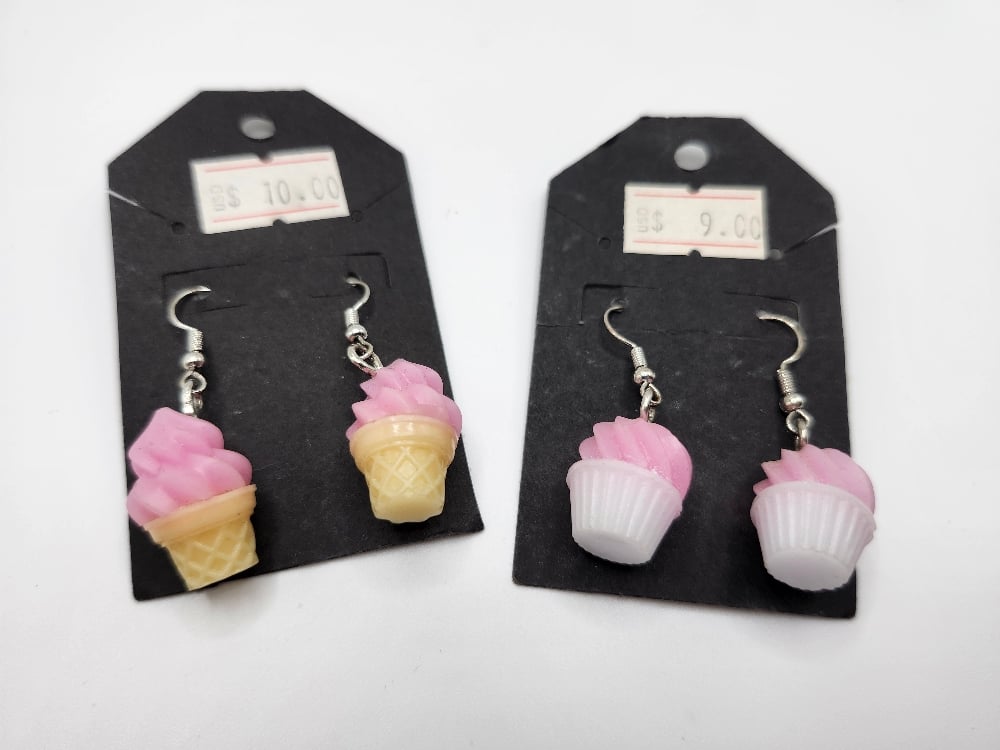 Image of Ice Cream & Cupcake Earrings 