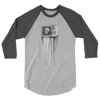 "TV DRIPPER" 3/4 sleeve raglan shirt         