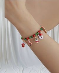 Image 1 of Trendy Christmas Charm Bracelet