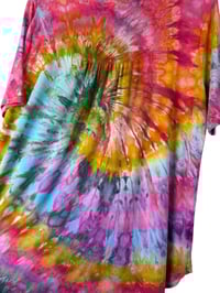 Image 9 of L Luxe Knit Babydoll Top in Bright Spiral Ice Dye