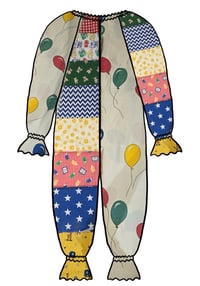 Image 1 of Primary Kidcore patchwork suit/dress (MTO)