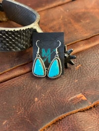 Image 2 of High Blue Kingman Earrings
