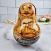 Vintage Russian roly poly wobble toy