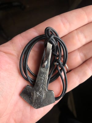 Image of Rune Hammer Necklace 