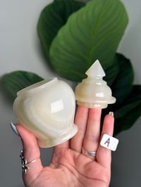 Image 2 of GREEN CALCITE TRINKET JARS STYLE #1