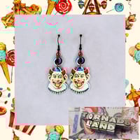Creepy Clown Head Earrings