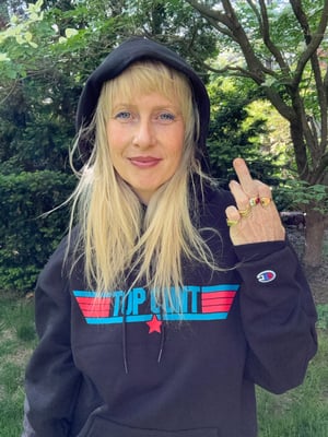 Image of Black Champion hoodie (small medium only)