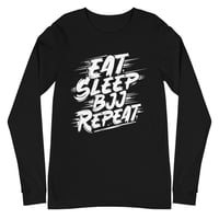 Image 1 of Eat Sleep BJJ Repeat - Long Sleeve Tee