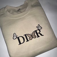 Image 1 of Di or Embroidered vintage Crew neck sweatshirt
