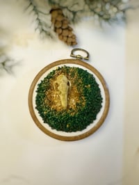 Image 1 of Wolf Skull Embroidery Ornament