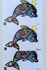 Image 2 of Dolphin Frank Print