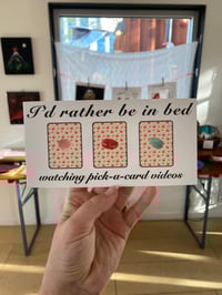 “Pick a Card” bumper sticker