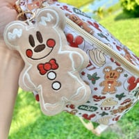 Image 1 of Gingerbread Mouse Plushie Bag Charm | Large