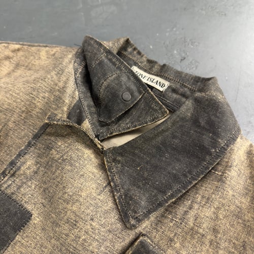 Image of SS 1998 Stone Island Lino Flax Reverse Colour Process Jacket, size XL