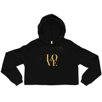 GOLD LOVE Crop Hoodie
