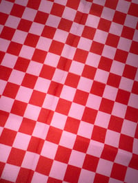 Pink and Red Checkered