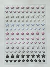 Image 1 of star puffy sticker sheet