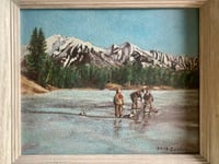 Image 3 of Nostalgic Oil Landscape on Board