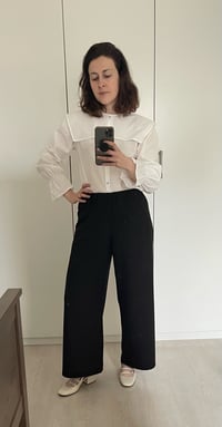 Image 4 of Pantaloni ampi in gabardine (tanti colori) 