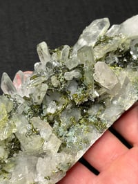 Image 4 of Epidote On Quartz Crystal Specimen #2529