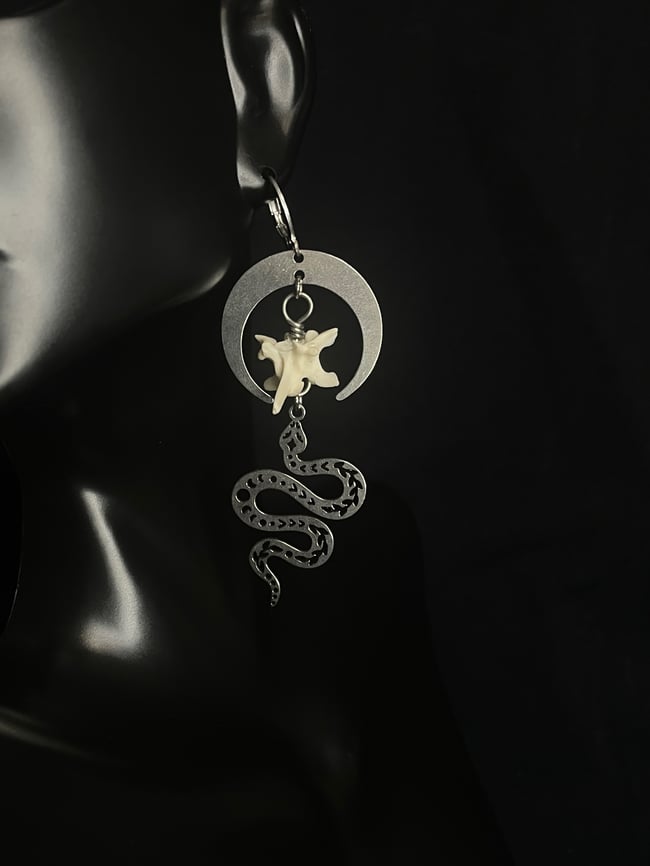 “Celestial Snake” Earrings 