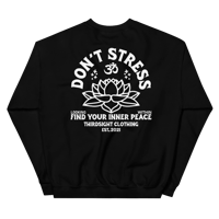 Image 2 of Don't Stress White Print Sweater 
