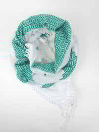 Image 2 of Freedom Green Keffiyeh (Made in Jordan)