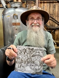 Image 2 of JB Rader and Popcorn Sutton unofficial GPK puzzle sketch card prints