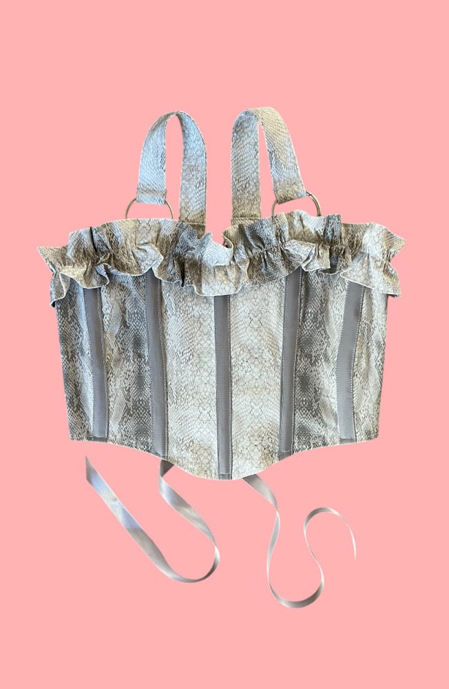 Image of Silver Snake corset