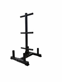 Image 3 of Olympic Bumper Plate Tree with 6 Posts & 4 Bar Holders