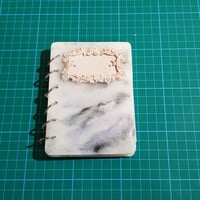 Image 1 of Pocket Resin Marble white Notebook 