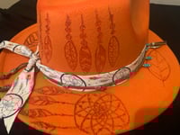 Image 3 of "Faith Is My Dreamcatcher" Narrow Brim Panama Hat
