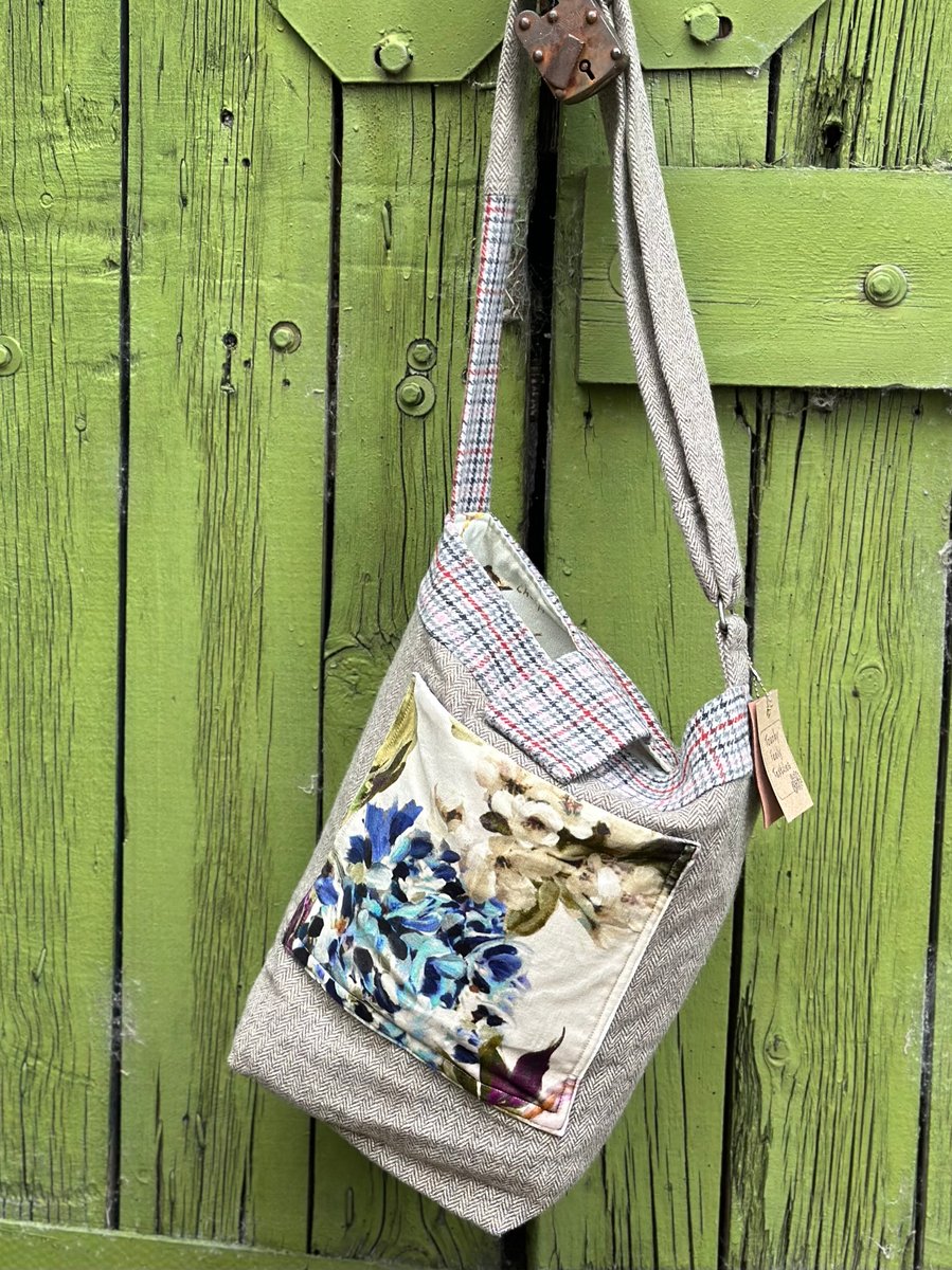 Large cross body bag | Touchy Feely Textiles