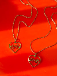 Image 4 of MINI HEART FLAME NECKLACE 