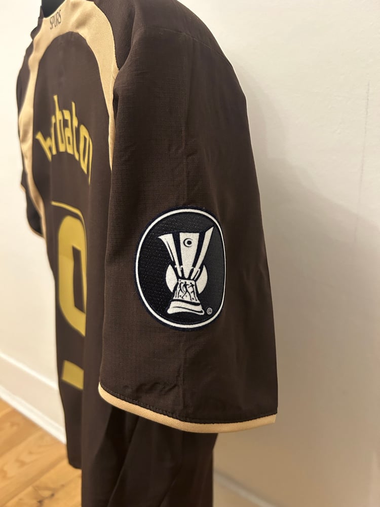 Image of NEW Tottenham Hotspur “BERBATOV 9” 2006/07 Third Shirt + UEFA Cup patch (YXL)