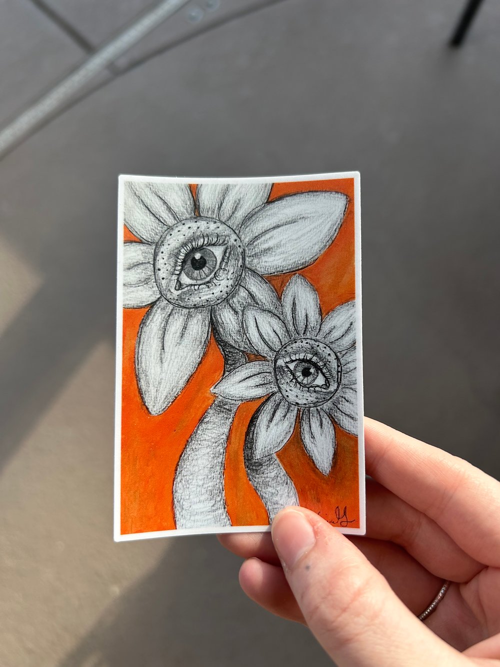 Image of All Seeing Flower Sticker