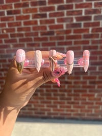 Image 1 of Christmas present  press ons 