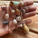 Image of Boho wrap bracelet or necklace with special tiny Hawaiian shells and seaglass