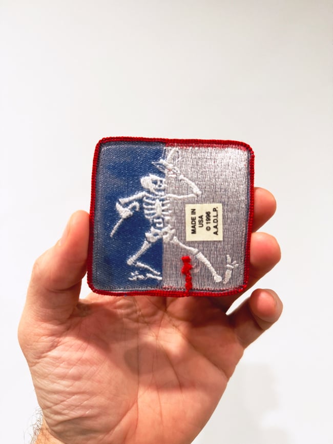 Grateful Dead 1996 Dancing Sleleton 3” Patch