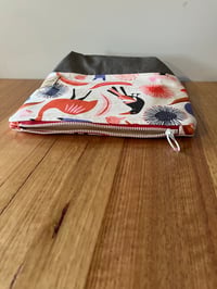 Image 4 of Fabric Zipper Pouch - Emu, Magpie, Kangaroo