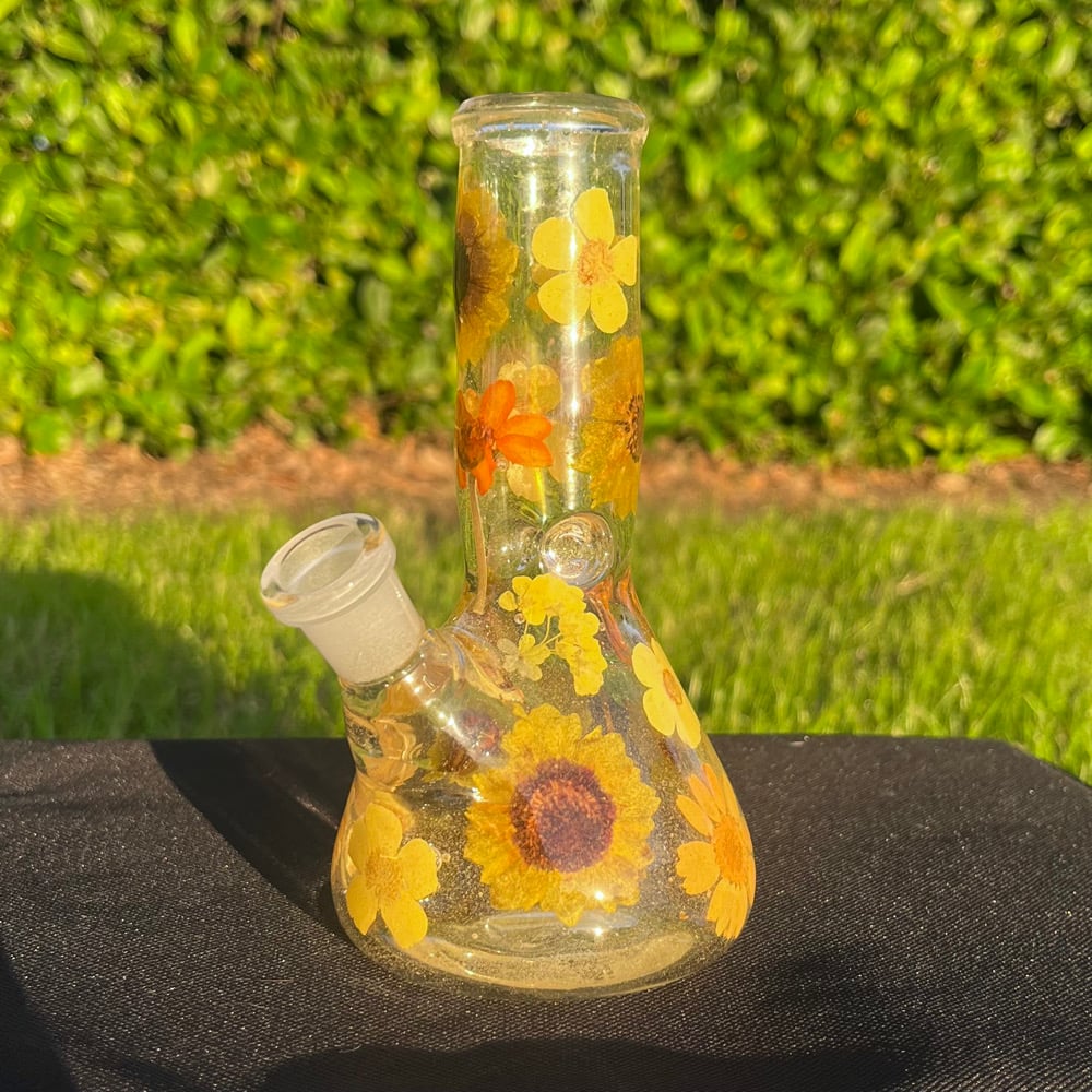 Image of yellow floral 6”