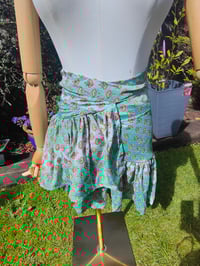 Image 6 of Porto co ord set - frilly wrap skirt and top 6-14 uk Green