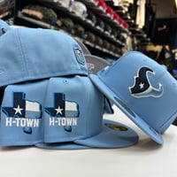 Image 1 of New Era 59Fifty Sky Blue / Navy