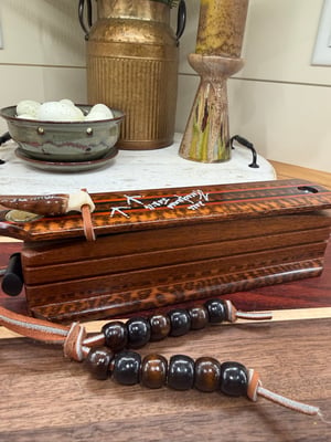 Image of Snakewood/Mahogany with Bloodwood and Ebony inlay