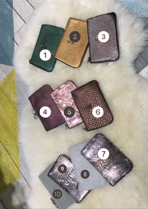 Image of Pochette briny cuir ( 10 couleurs )