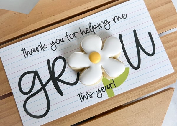 Image of Teacher - Cookie Card Pack of 4 Cards